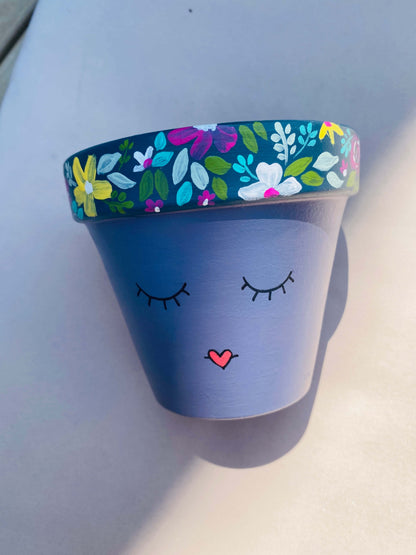 "Blooming Beauty" Floral Face Planter