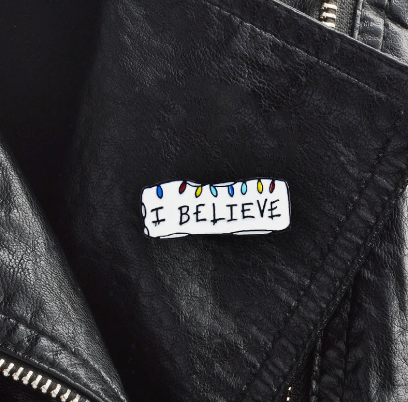 "I Believe" Christmas Enamel Pin