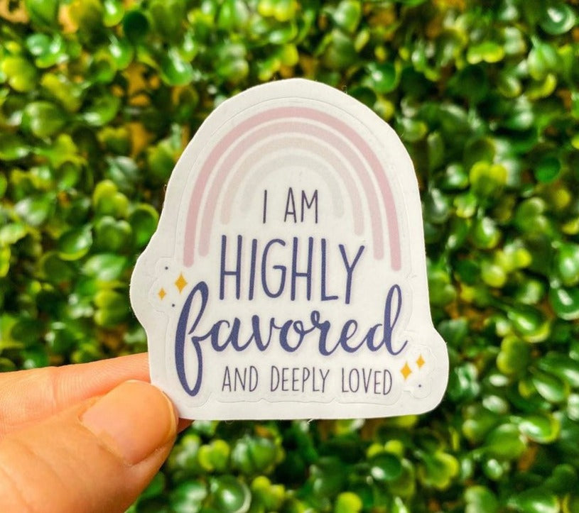 "I AM Highly Favoured" Affirmation Sticker