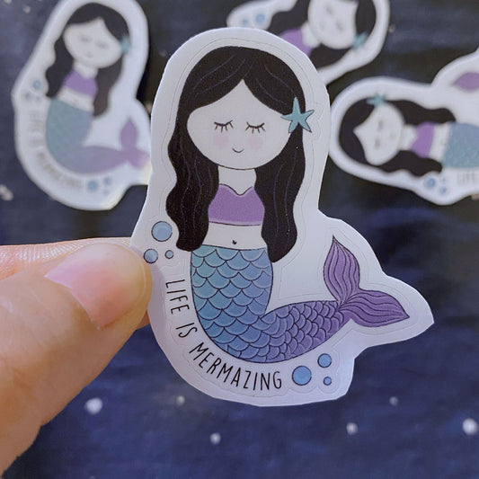 "Life is Mermazing" Mermaid Sticker