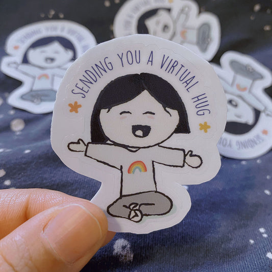 "Virtual Hug" Sticker