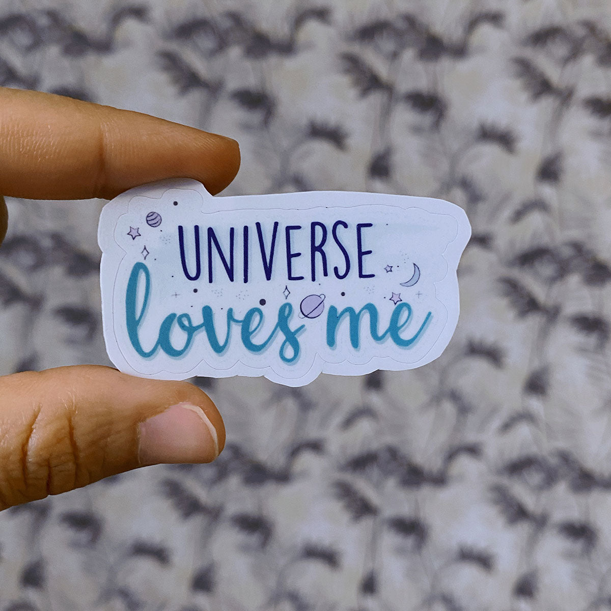 "Universe loves me" Affirmation Sticker