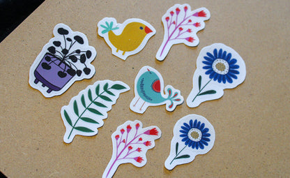 Her Flowers & Leaves Sticker Pack