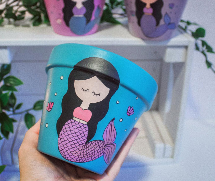 "Under the sea" Mermaid Planter